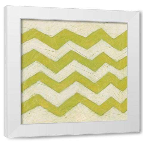 Spectrum Hieroglyph I White Modern Wood Framed Art Print by Vess, June Erica