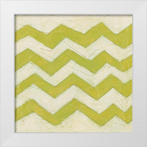 Spectrum Hieroglyph I White Modern Wood Framed Art Print by Vess, June Erica