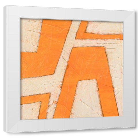 Spectrum Hieroglyph II White Modern Wood Framed Art Print by Vess, June Erica