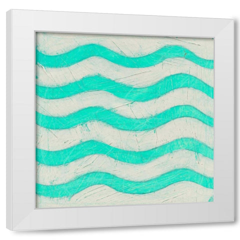 Spectrum Hieroglyph III White Modern Wood Framed Art Print by Vess, June Erica