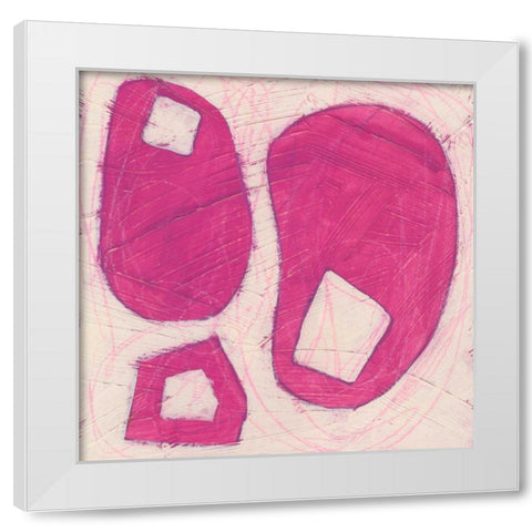 Spectrum Hieroglyph IV White Modern Wood Framed Art Print by Vess, June Erica