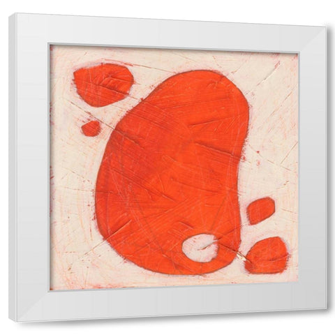 Spectrum Hieroglyph VI White Modern Wood Framed Art Print by Vess, June Erica
