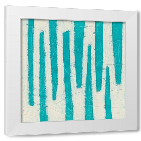 Spectrum Hieroglyph VII White Modern Wood Framed Art Print by Vess, June Erica
