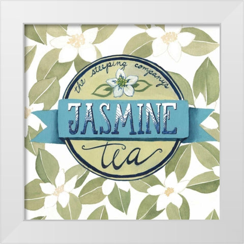 Tea Label I White Modern Wood Framed Art Print by Popp, Grace