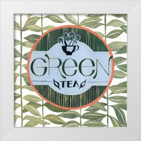 Tea Label III White Modern Wood Framed Art Print by Popp, Grace