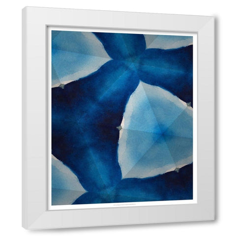 Custom Indigo Daydream VIII (MHF) White Modern Wood Framed Art Print by Stramel, Renee W.