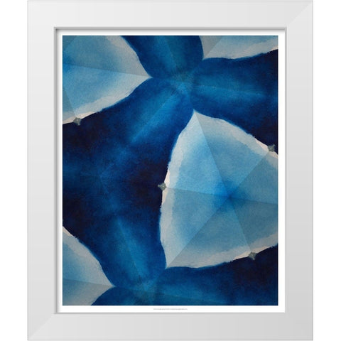 Custom Indigo Daydream VIII (MHF) White Modern Wood Framed Art Print by Stramel, Renee W.