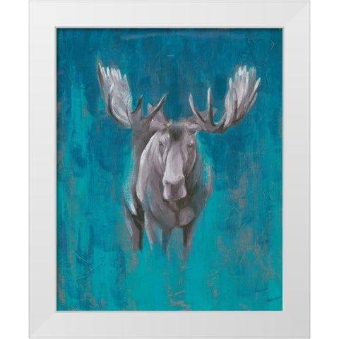 Contemporary Cervidae I White Modern Wood Framed Art Print by Popp, Grace