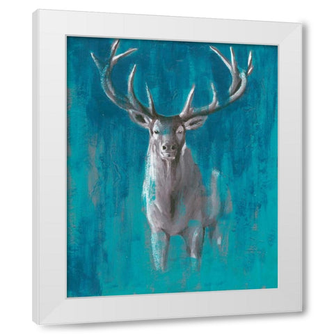 Contemporary Cervidae II White Modern Wood Framed Art Print by Popp, Grace