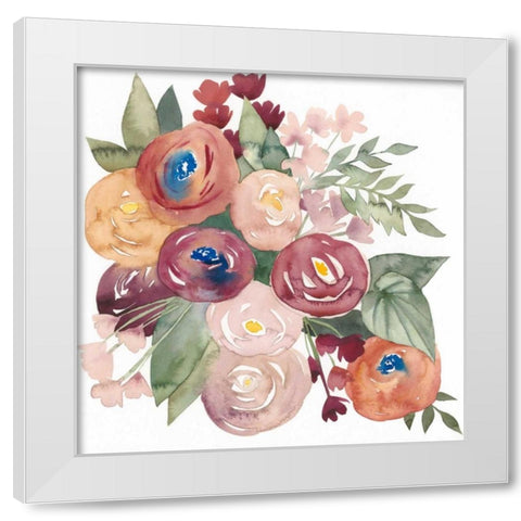Pirouette Posy II White Modern Wood Framed Art Print by Popp, Grace