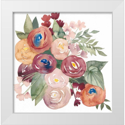 Pirouette Posy II White Modern Wood Framed Art Print by Popp, Grace
