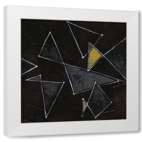 Algorithm I White Modern Wood Framed Art Print by Vess, June Erica