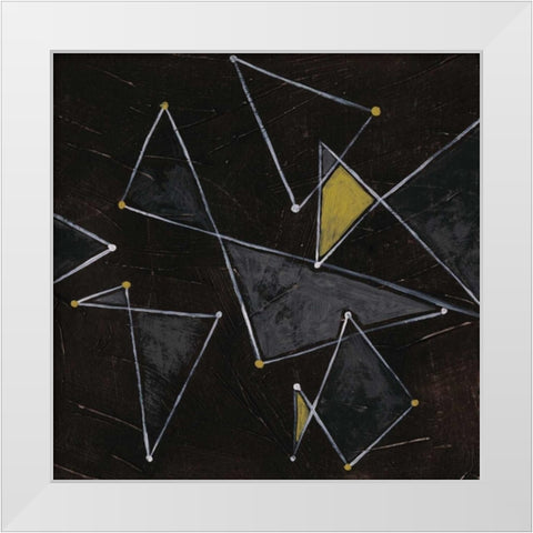 Algorithm I White Modern Wood Framed Art Print by Vess, June Erica