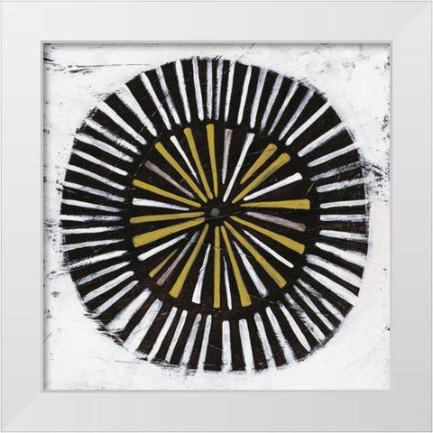 Algorithm II White Modern Wood Framed Art Print by Vess, June Erica