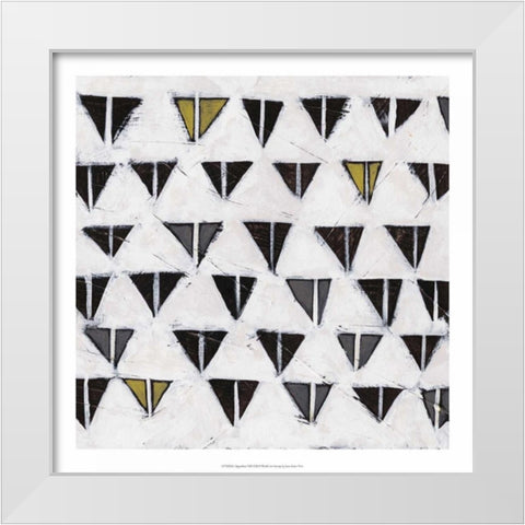 Algorithm VIII White Modern Wood Framed Art Print by Vess, June Erica