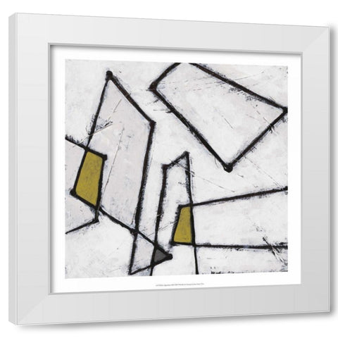Algorithm XII White Modern Wood Framed Art Print by Vess, June Erica
