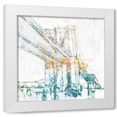 Crossing Over I White Modern Wood Framed Art Print by Studio W