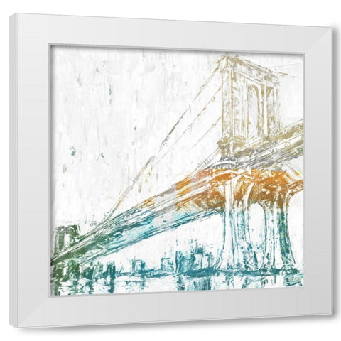 Crossing Over II White Modern Wood Framed Art Print by Studio W