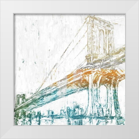 Crossing Over II White Modern Wood Framed Art Print by Studio W