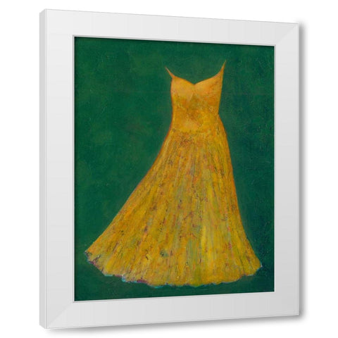 Dancing Dress III White Modern Wood Framed Art Print by Altug, Mehmet