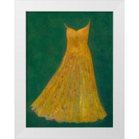 Dancing Dress III White Modern Wood Framed Art Print by Altug, Mehmet