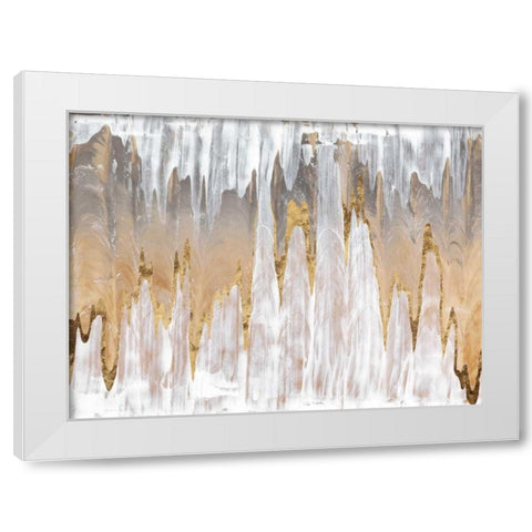 Infinite White White Modern Wood Framed Art Print by Stramel, Renee W.