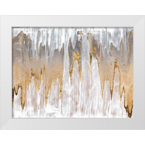 Infinite White White Modern Wood Framed Art Print by Stramel, Renee W.