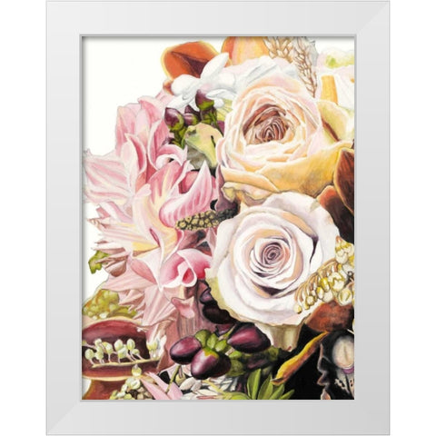 Spring Floral Bouquet I White Modern Wood Framed Art Print by McCavitt, Naomi
