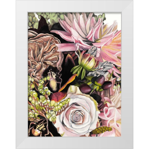 Spring Floral Bouquet II White Modern Wood Framed Art Print by McCavitt, Naomi