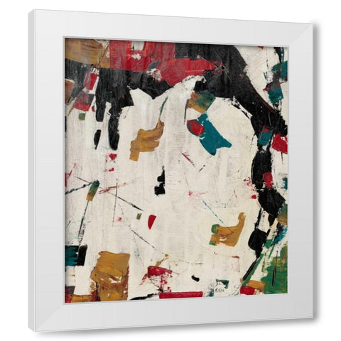 Puzzle I White Modern Wood Framed Art Print by OToole, Tim