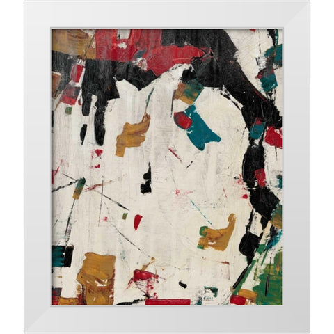 Puzzle I White Modern Wood Framed Art Print by OToole, Tim