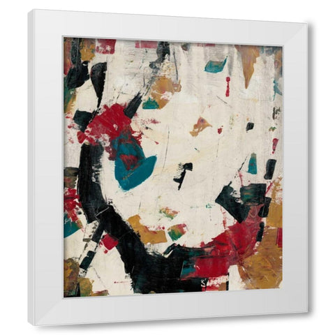 Puzzle II White Modern Wood Framed Art Print by OToole, Tim