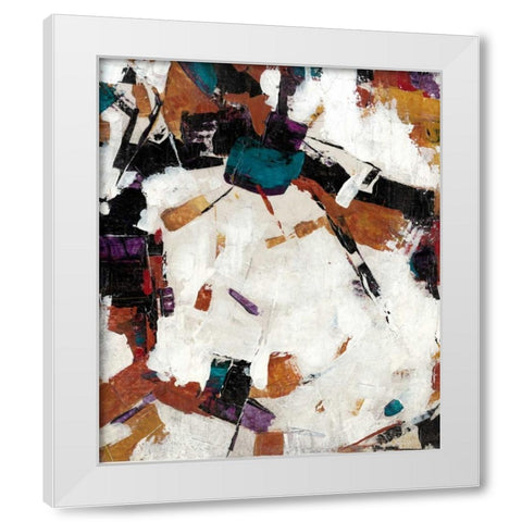 Puzzle III White Modern Wood Framed Art Print by OToole, Tim