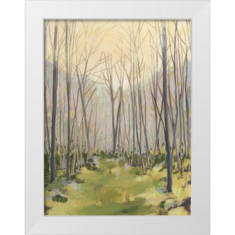 Delicate Forest II White Modern Wood Framed Art Print by Meagher, Megan