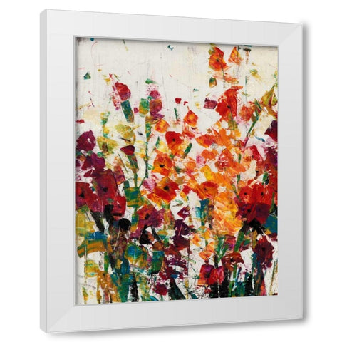 Wildflowers Blooming II White Modern Wood Framed Art Print by OToole, Tim