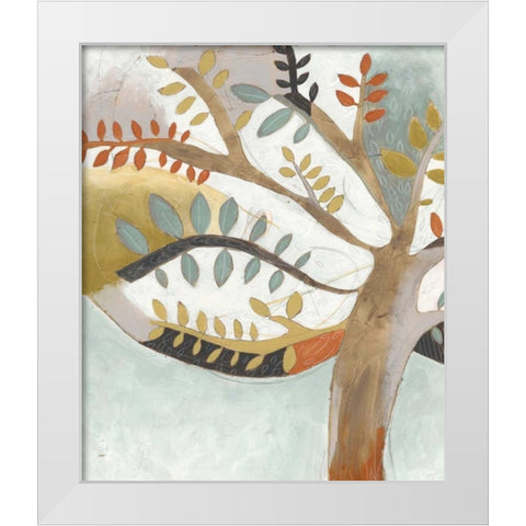 Arbor Whimsy I White Modern Wood Framed Art Print by Vess, June Erica