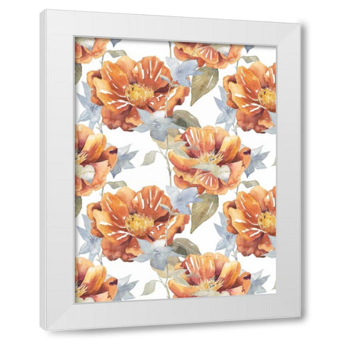 Ebbing Peonies I White Modern Wood Framed Art Print by Popp, Grace