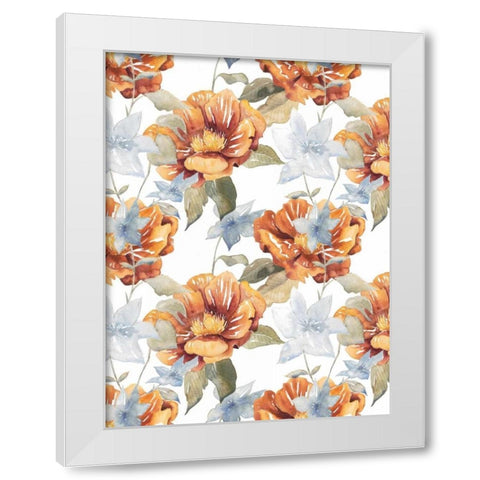 Ebbing Peonies II White Modern Wood Framed Art Print by Popp, Grace