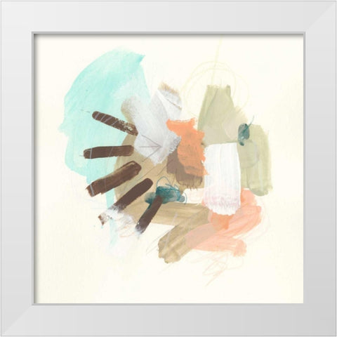 Key Note Shuffle III White Modern Wood Framed Art Print by Vess, June Erica