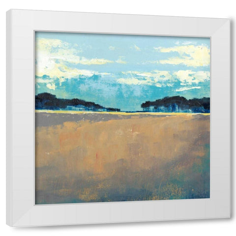 Aureate Seascape I White Modern Wood Framed Art Print by Popp, Grace