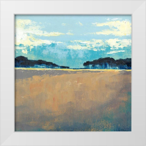 Aureate Seascape I White Modern Wood Framed Art Print by Popp, Grace