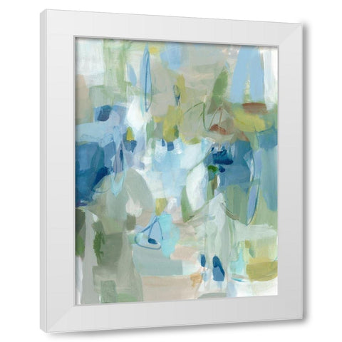 Lakeside White Modern Wood Framed Art Print by Long, Christina