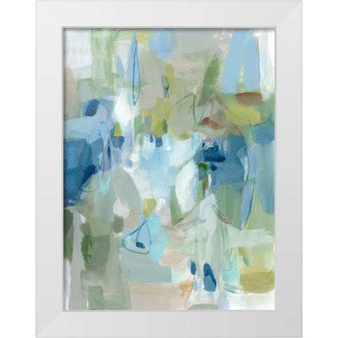 Lakeside White Modern Wood Framed Art Print by Long, Christina