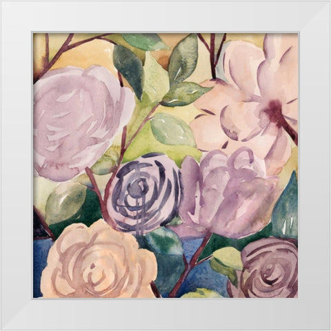 Lumiere Rosier II White Modern Wood Framed Art Print by Popp, Grace