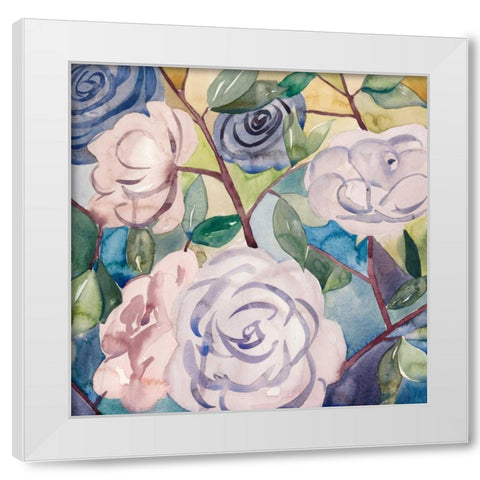 Lumiere Rosier III White Modern Wood Framed Art Print by Popp, Grace