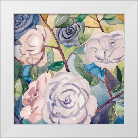 Lumiere Rosier III White Modern Wood Framed Art Print by Popp, Grace