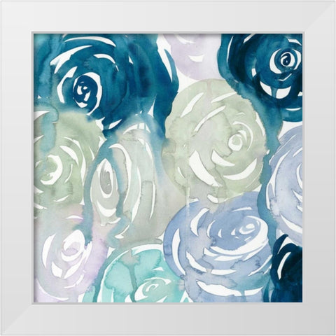 Watercolor Crush IV White Modern Wood Framed Art Print by Popp, Grace