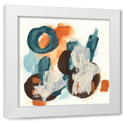Circular Intent I White Modern Wood Framed Art Print by Vess, June Erica