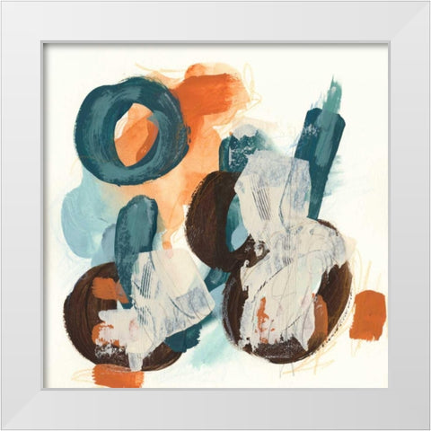 Circular Intent I White Modern Wood Framed Art Print by Vess, June Erica