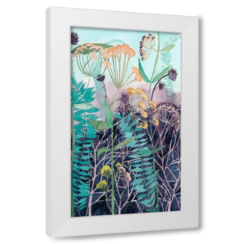 Illuminated Wildflowers II White Modern Wood Framed Art Print by Popp, Grace